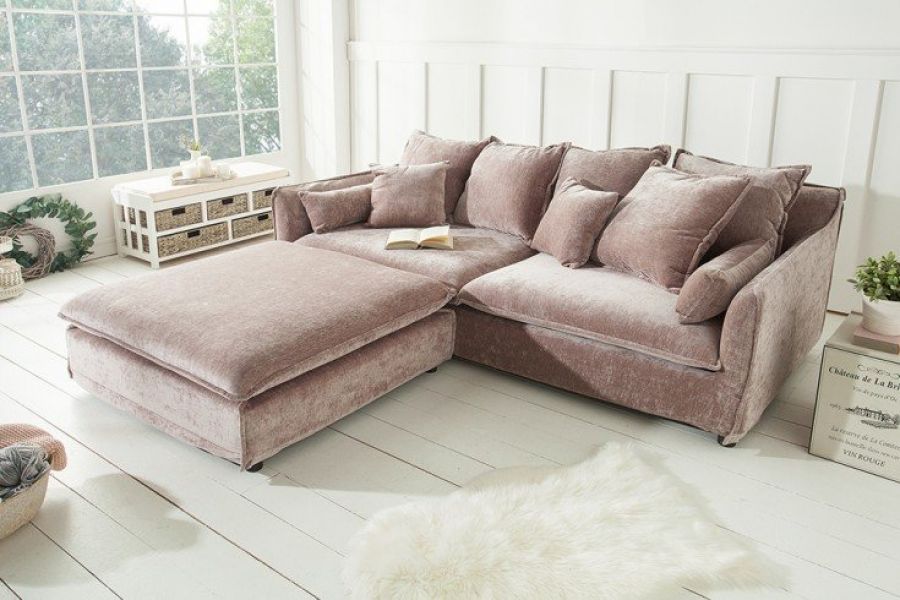 Puf Ottoman Heaven aksamitny taupe - Invicta Interior