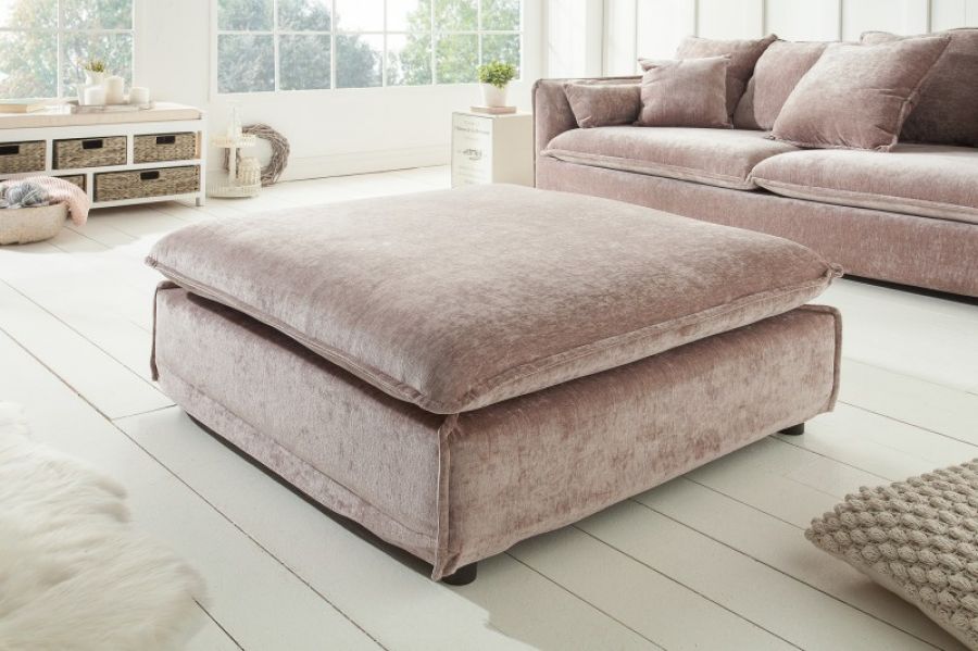 Puf Ottoman Heaven aksamitny taupe - Invicta Interior