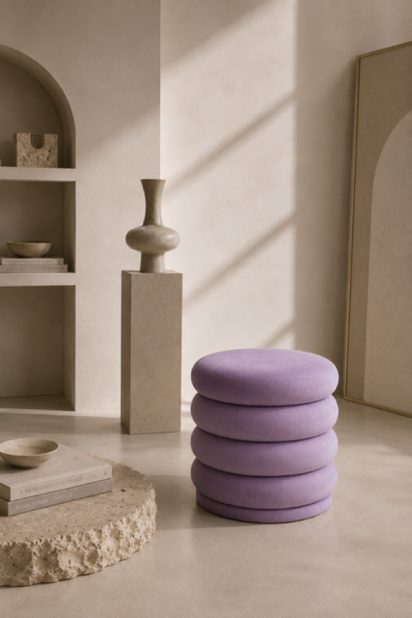 Puf otwierany Dolce Lilac