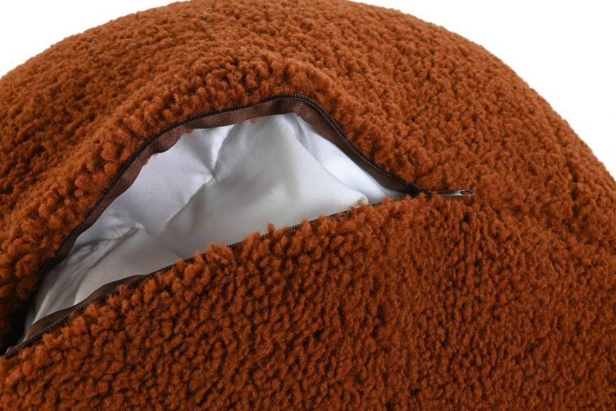 Puf poduszka Kula boucle Cush brązowa - Item International