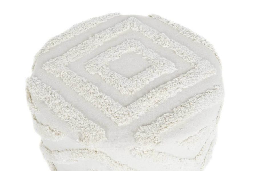 Puf taboret creme okrągły  - Item International