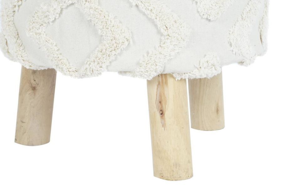 Puf taboret creme okrągły  - Item International