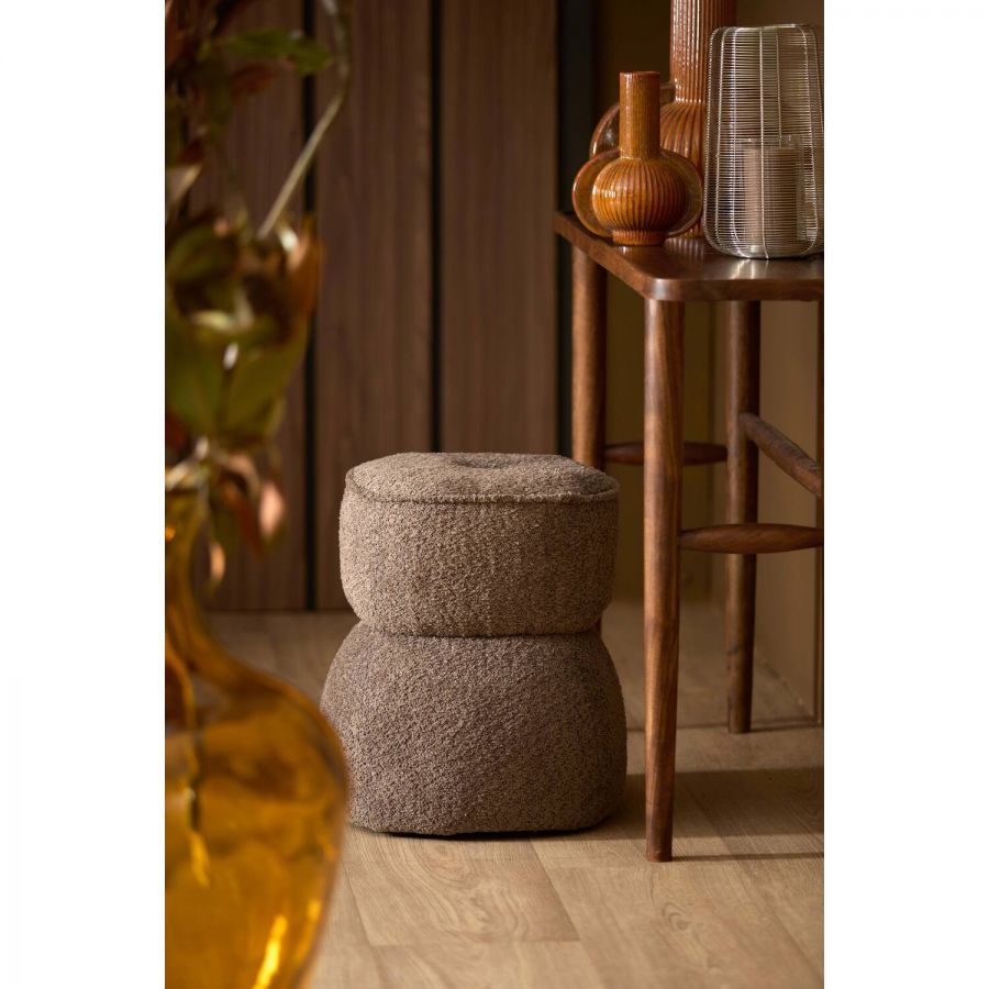 Puf tapicerowany La Bunu mocha mousse  - Light & Living