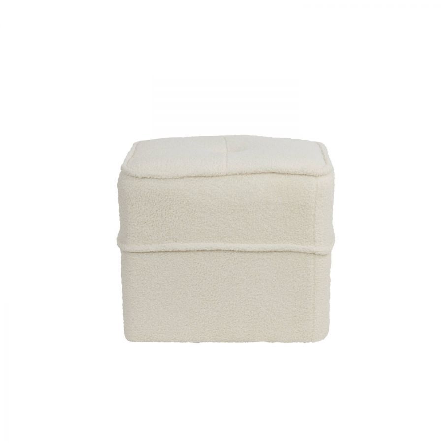Pufa Cozy teddy white - Light & Living