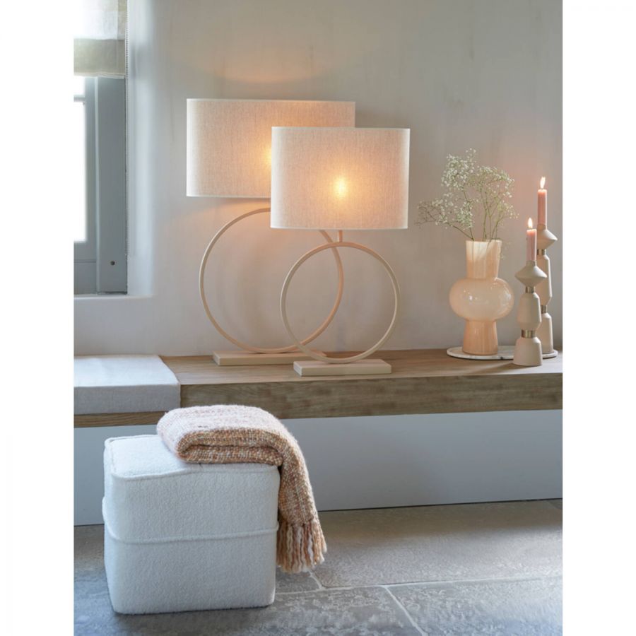 Pufa Cozy teddy white - Light & Living