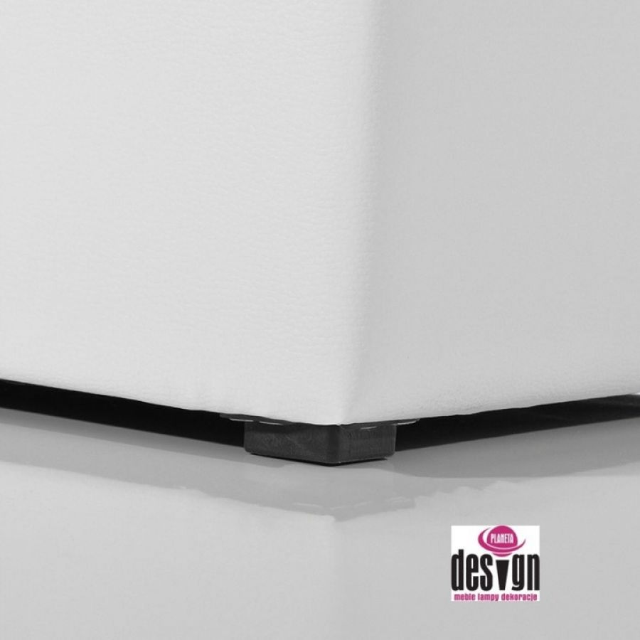 Pufa Cube white 1  - Invicta Interior