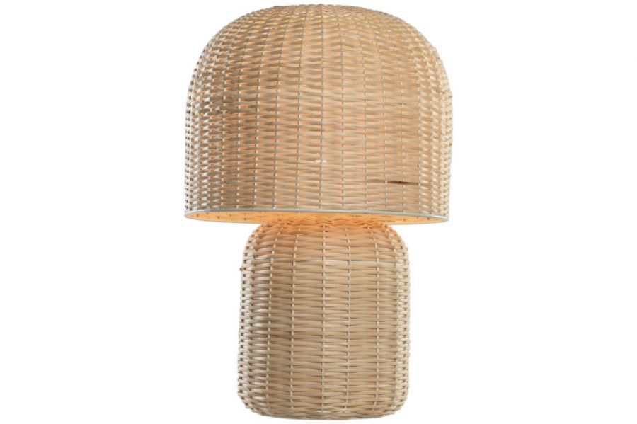 Rattanowa lampa stołowa New Design 40 cm - Light & Living