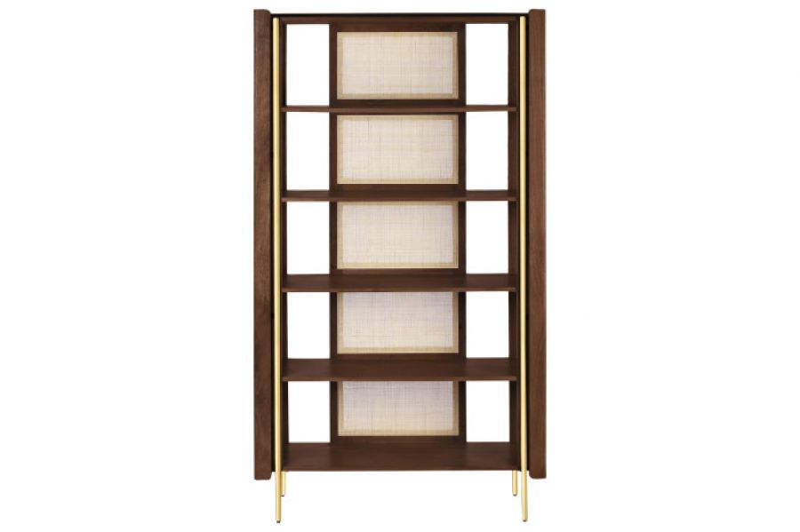 Regał Capri drewno mango rattan - Item International