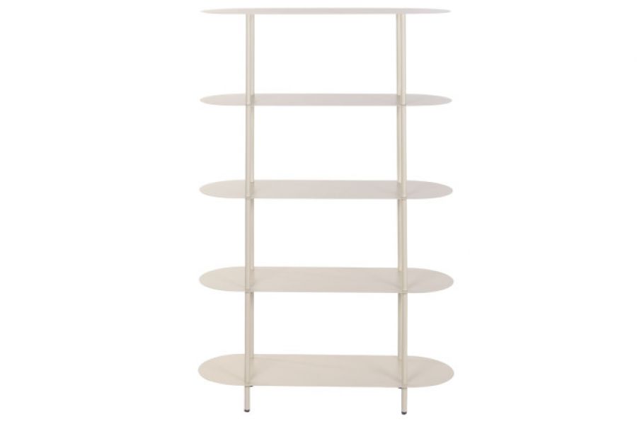Regał metalowy Ovalo creme 150 cm