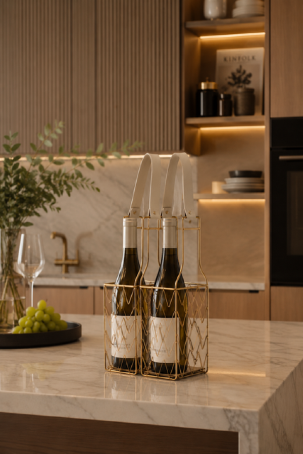 Regał na Wino Gold Collezione - Inart