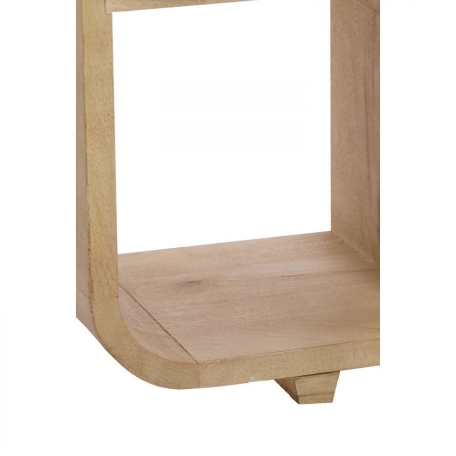 Regał opływowy z półkami Flowrack z drewna natur - Light & Living