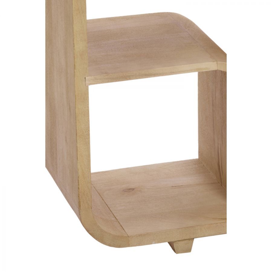 Regał opływowy z półkami Flowrack z drewna natur - Light & Living