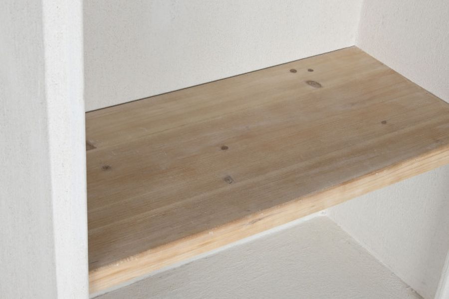 Regał owalny Cement biały ivory 188 cm - Item International