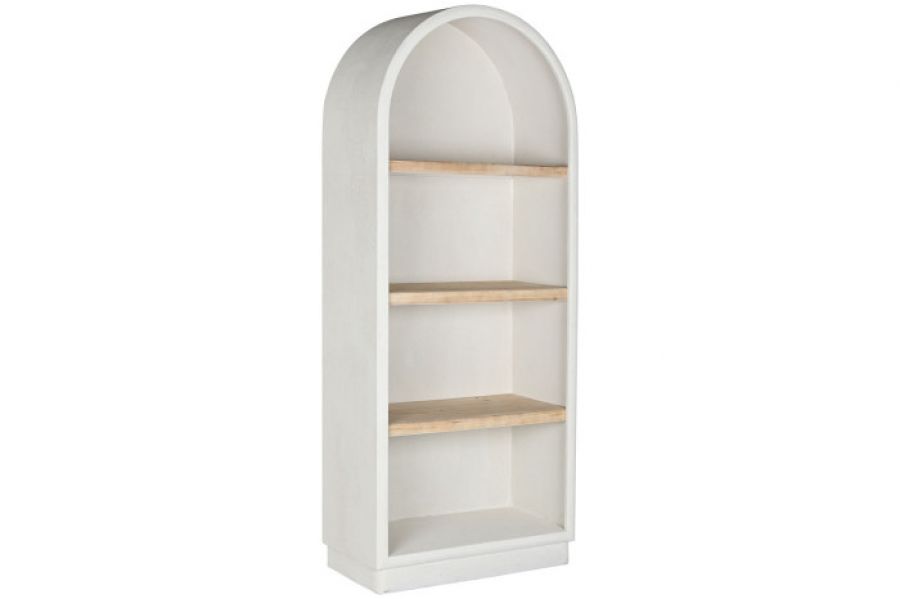 Regał owalny Cement biały ivory 188 cm - Item International