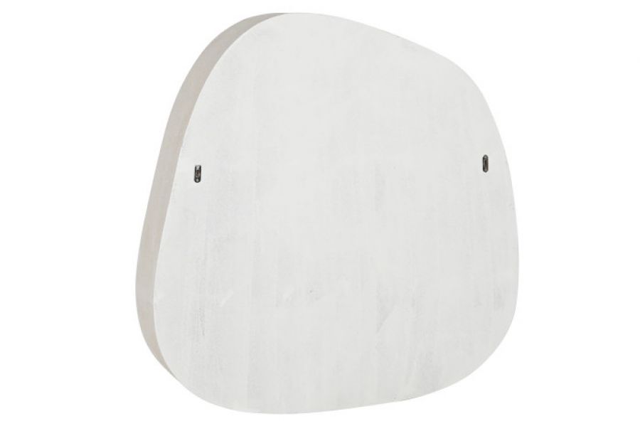 Regał ścienny owalny Cement biały ivory 100 cm big