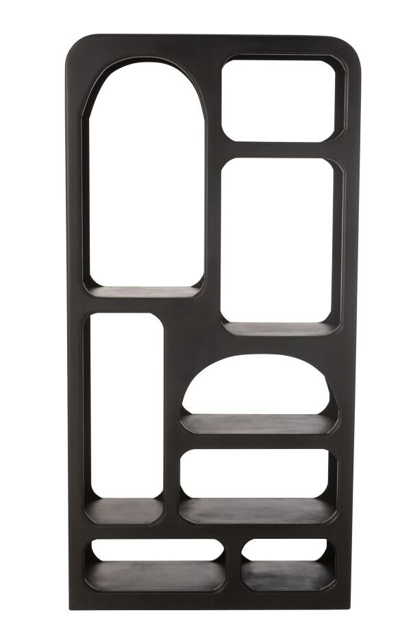 Regał Valencia czarny japandi 