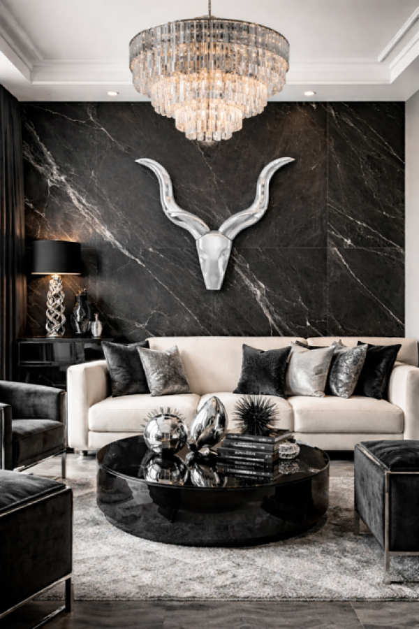 Rogi Rockstar Style Rocks alu srebrne  - Invicta Interior