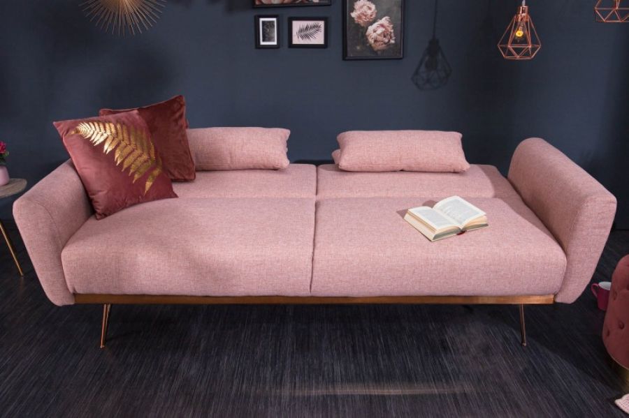 Sofa Bellezza 210 cm różowa  - Invicta Interior