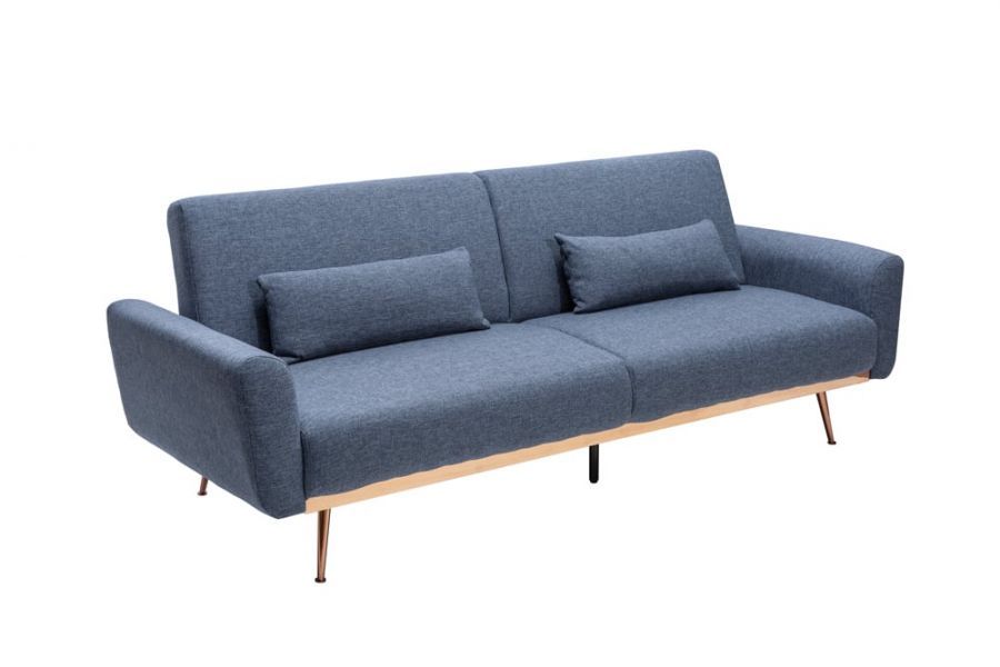 Sofa Bellezza 208cm niebieska - Invicta Interior