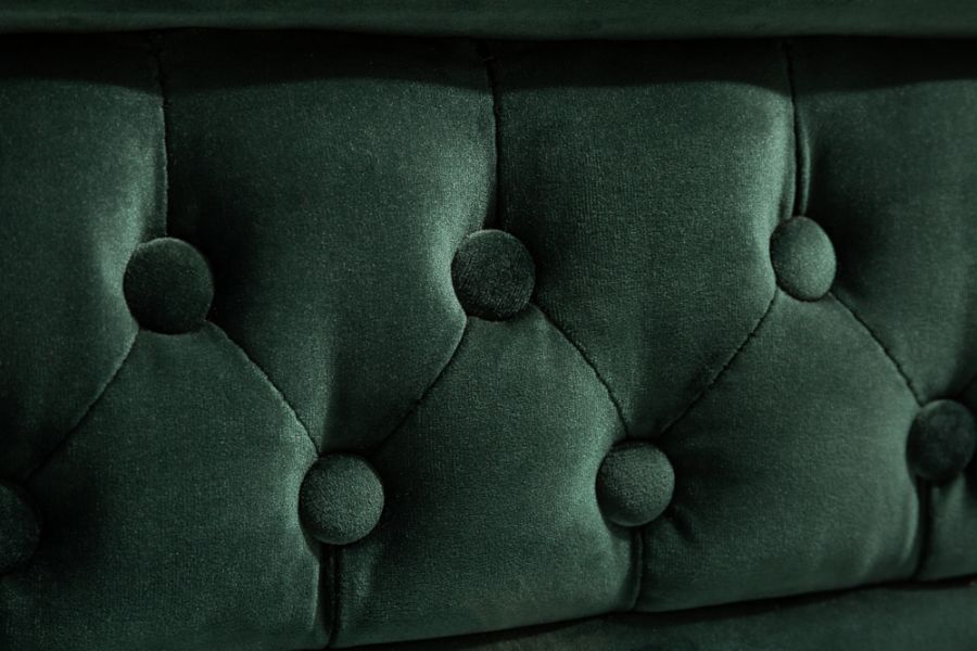 Sofa Chesterfield aksamitna zielona - Invicta Interior