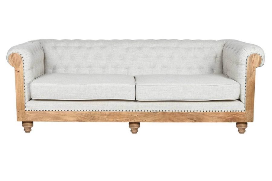 Sofa Chesterfield Luxury z drewna mango - Item International