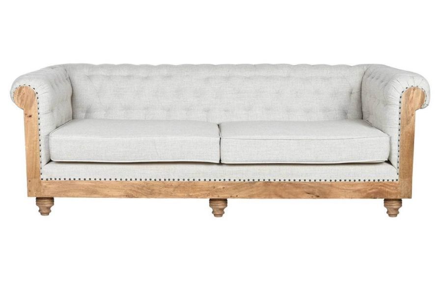 Sofa Chesterfield Luxury z drewna mango