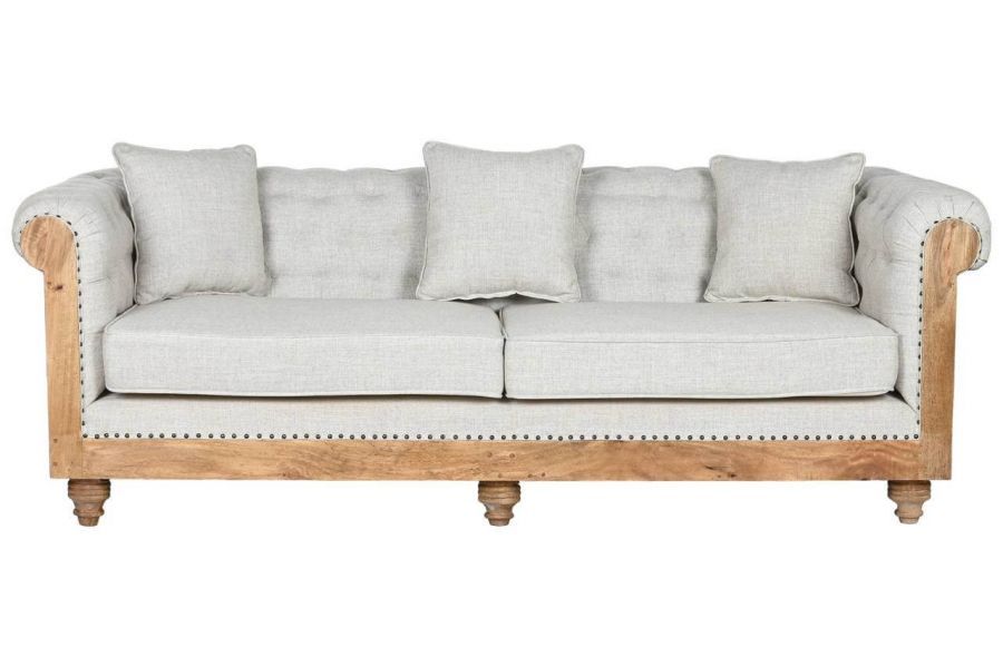 Sofa Chesterfield Luxury z drewna mango - Item International
