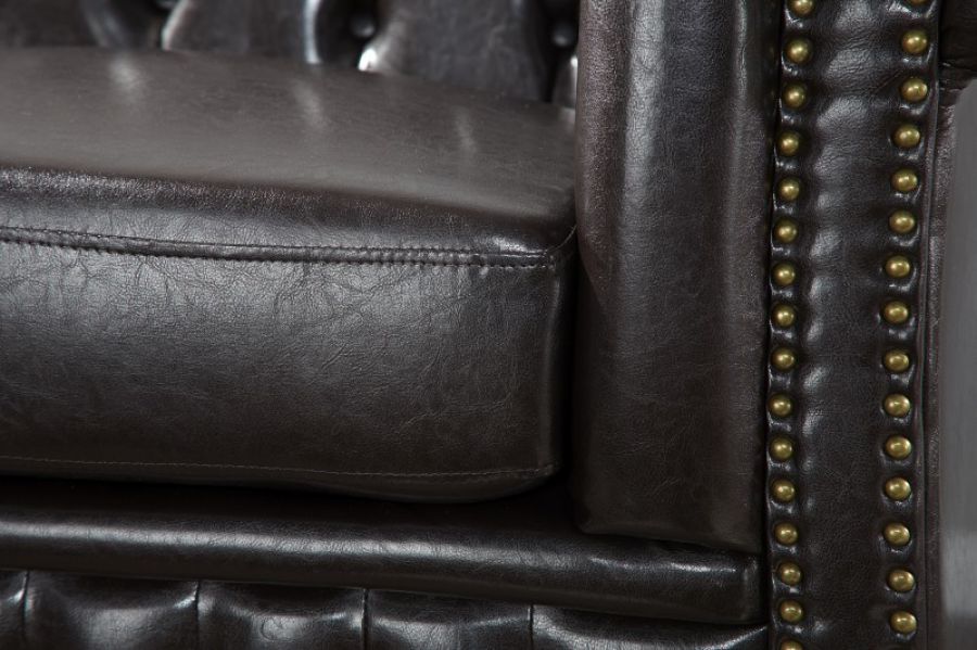 Sofa Chesterfield Oxford 2 coffee  - Invicta Interior