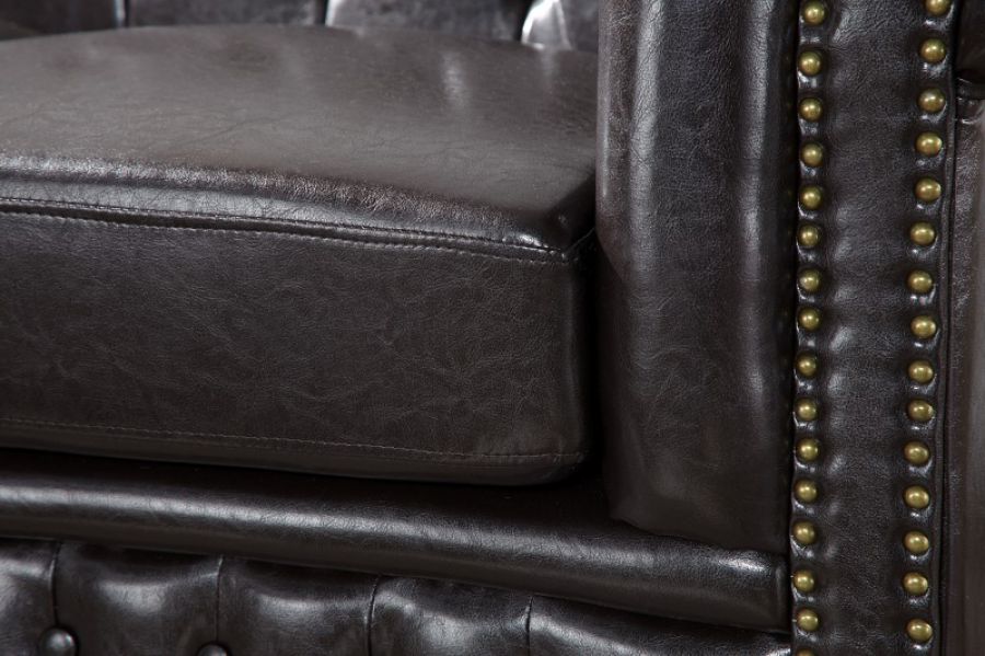 Sofa Chesterfield Oxford 3 coffee  - Invicta Interior