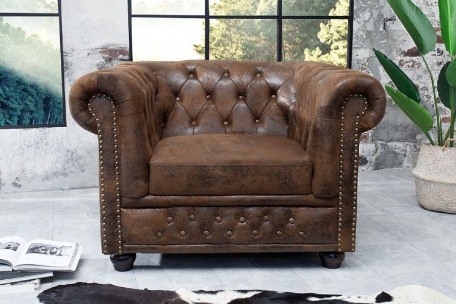 Sofa Chesterfield Oxford vintage 1   - Invicta Interior