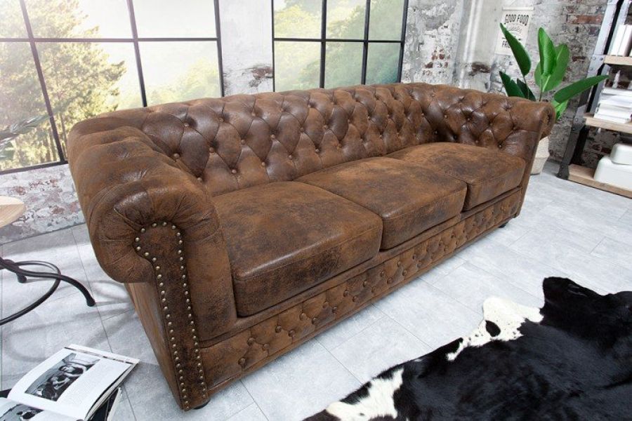 Sofa Chesterfield Oxford vintage 3  - Invicta Interior
