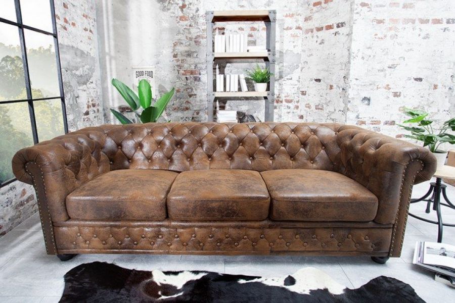 Sofa Chesterfield Oxford vintage 3  - Invicta Interior