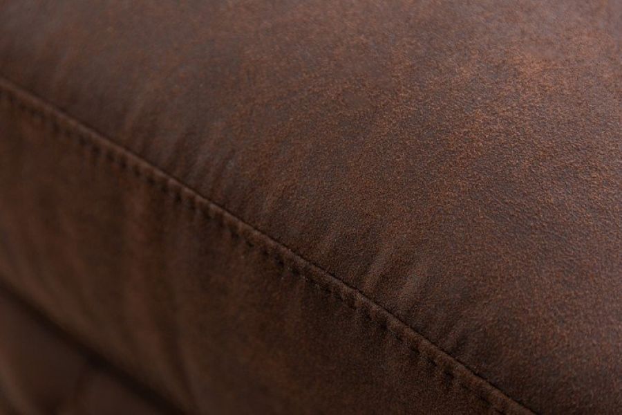 Sofa Chesterfield vintage 2 brązowa  - Invicta Interior