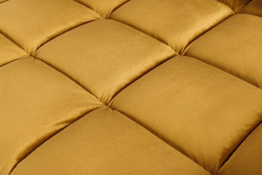 Sofa Cozy Velvet aksamitna musztardowa - Invicta Interior