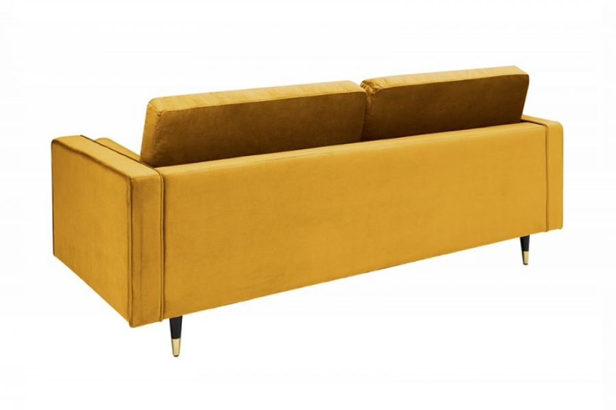 Sofa Cozy Velvet aksamitna musztardowa