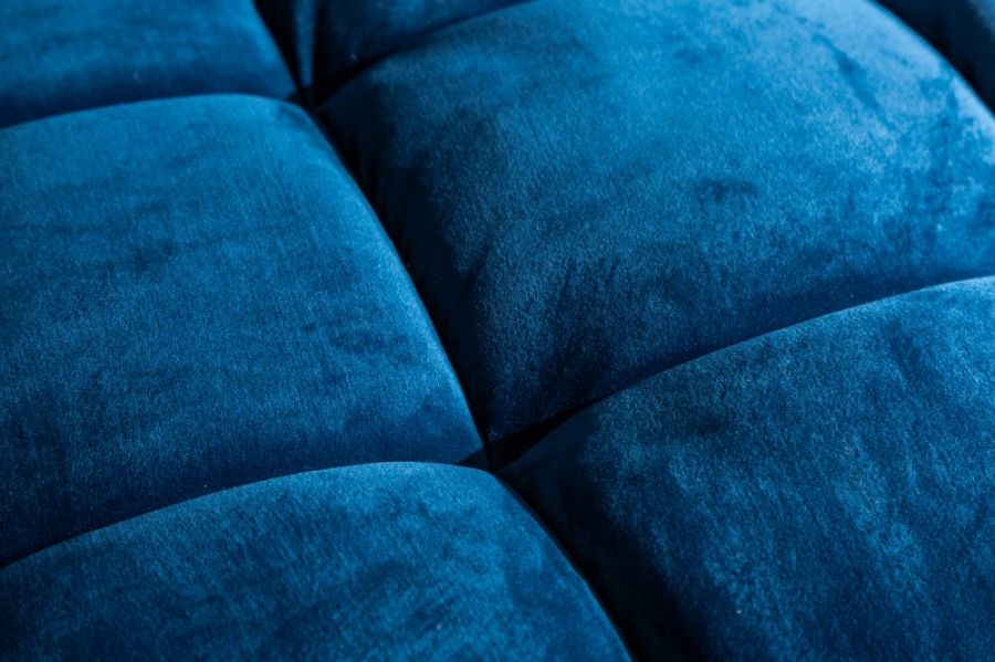 Sofa Cozy Velvet aksamitna niebieska  - Invicta Interior