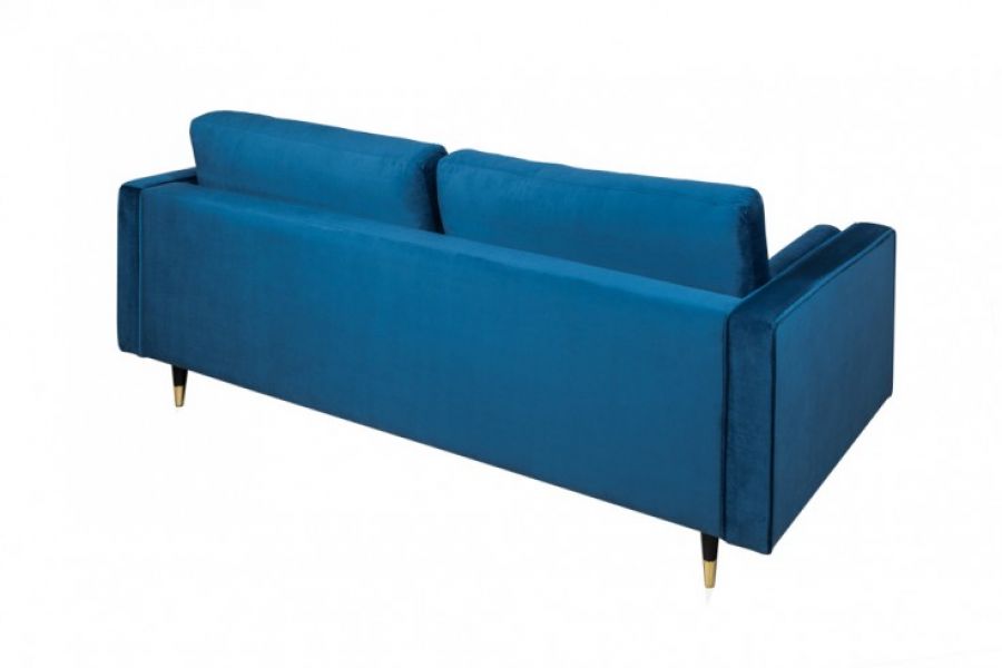 Sofa Cozy Velvet aksamitna niebieska  - Invicta Interior