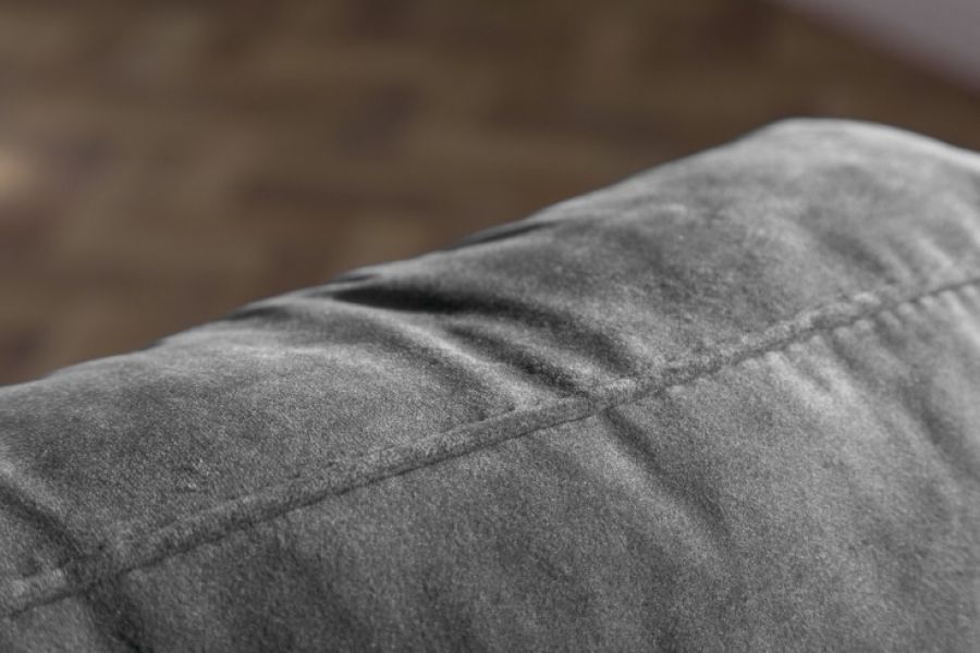 Sofa Cozy Velvet aksamitna szara - Invicta Interior