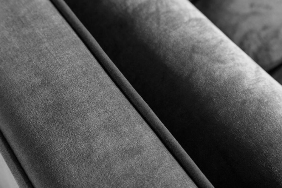 Sofa Cozy Velvet aksamitna szara - Invicta Interior