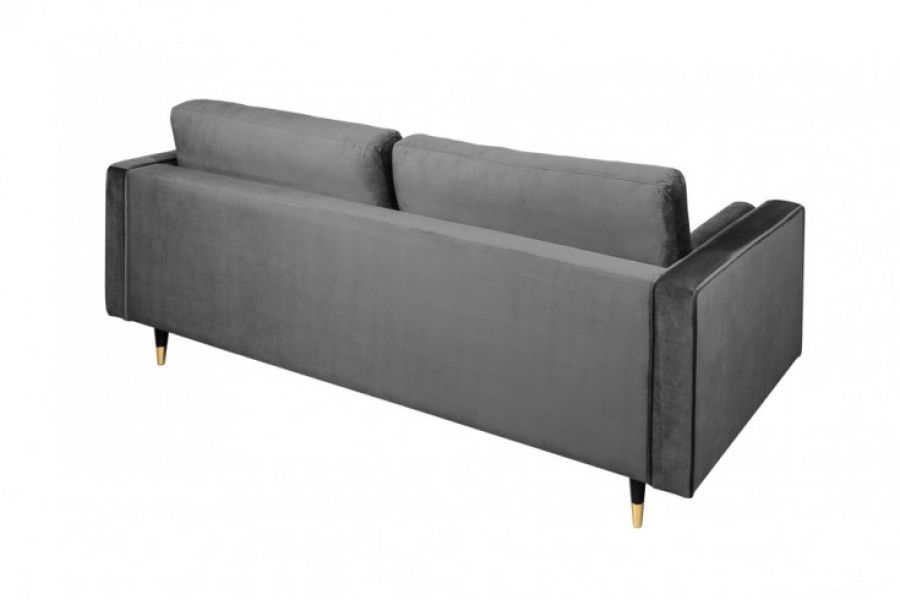 Sofa Cozy Velvet aksamitna szara - Invicta Interior