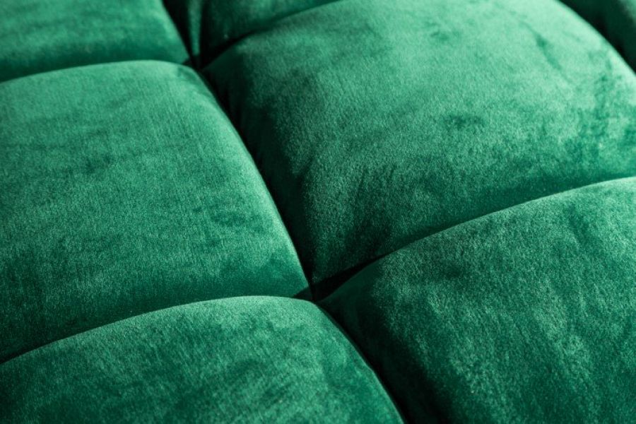 Sofa Cozy Velvet aksamitna zielony szmaragdowy - Invicta Interior