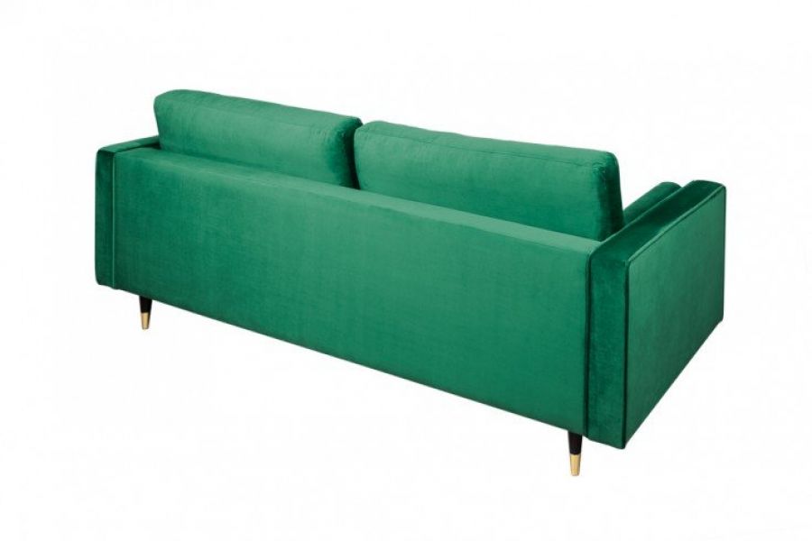 Sofa Cozy Velvet aksamitna zielony szmaragdowy - Invicta Interior