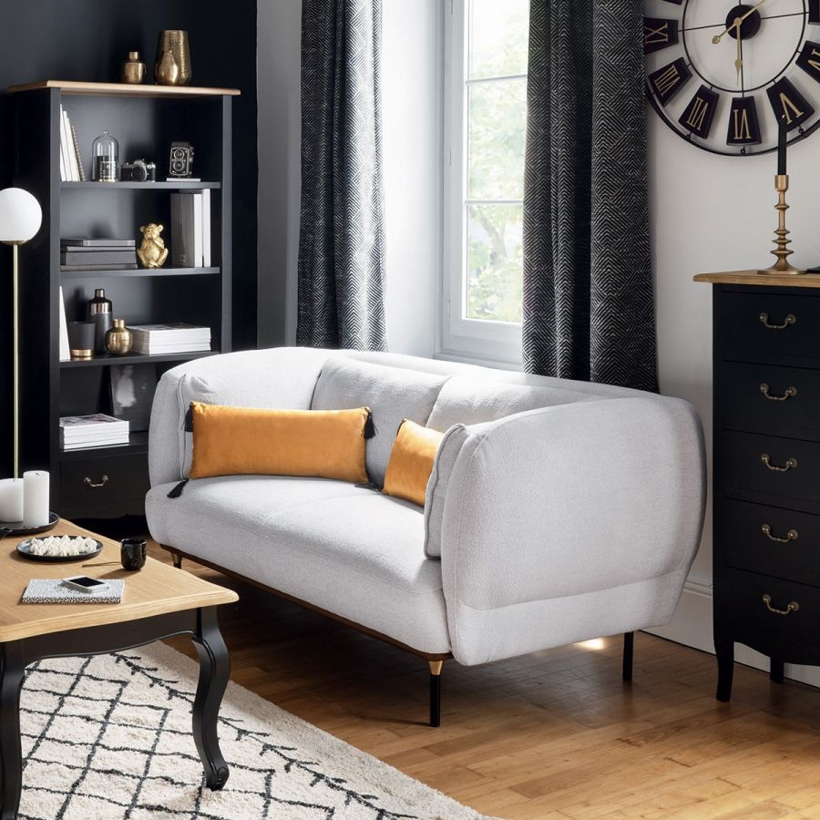 Sofa Cube elegant perłowo szara - Atmosphera