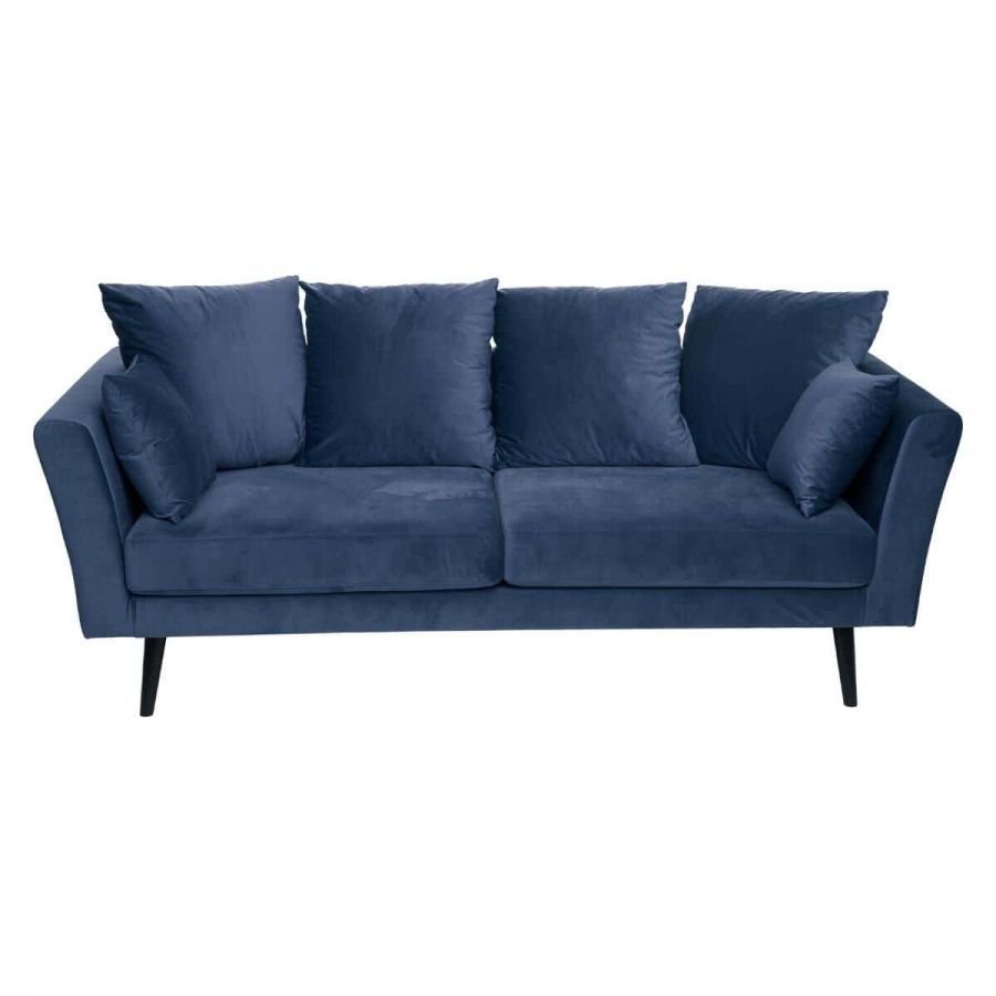 Sofa Eklektik aksamitna niebieska - Atmosphera