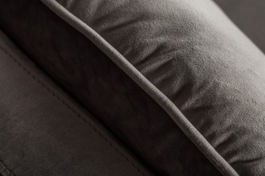 Sofa Famous szara aksamitna - Invicta Interior