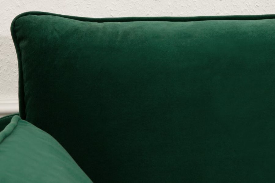 Sofa Famous zielona aksamitna - Invicta Interior