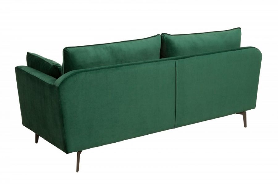 Sofa Famous zielona aksamitna - Invicta Interior
