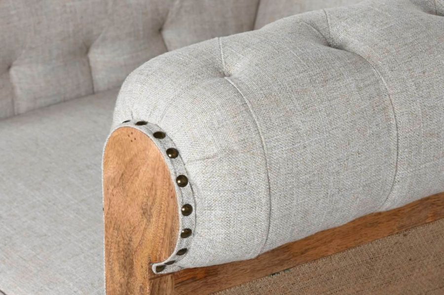 Sofa Fotel Chesterfield Luxury z drewna mango - Item International