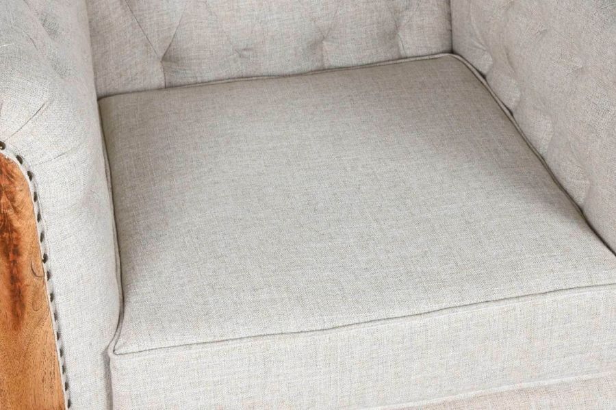 Sofa Fotel Chesterfield Luxury z drewna mango