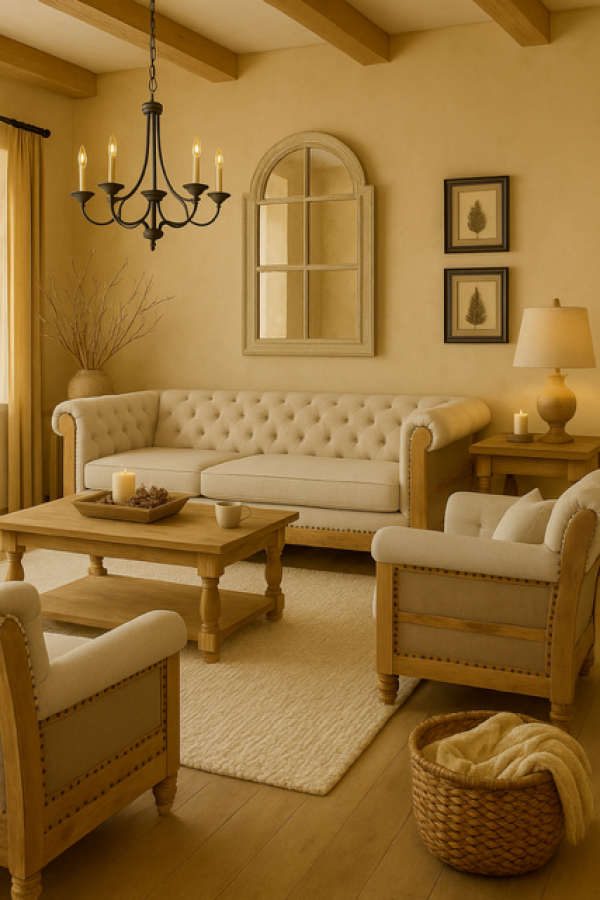 Sofa Fotel Chesterfield Luxury z drewna mango - Item International